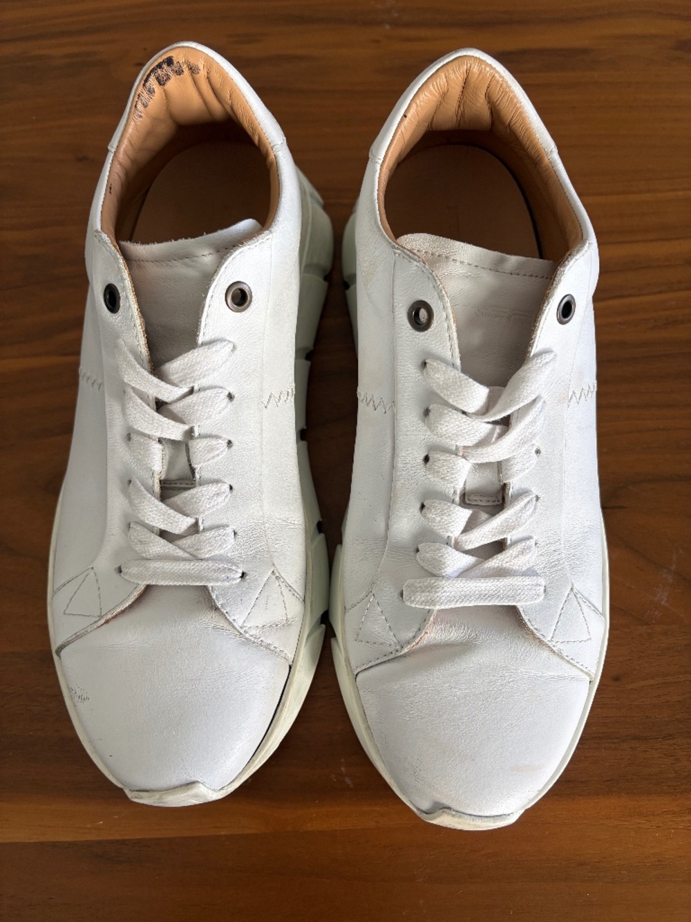 Nera Arco All White Leather Italian Sneakers